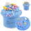 Furry Cloud Slime Kit Blå Vit Rosa Gul 4 st 4