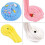 Furry Cloud Slime Kit Blå Vit Rosa Gul 4 st 6
