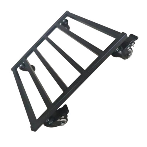 Base de carrinho móvel industrial em aço carbono com antiderrapante 2