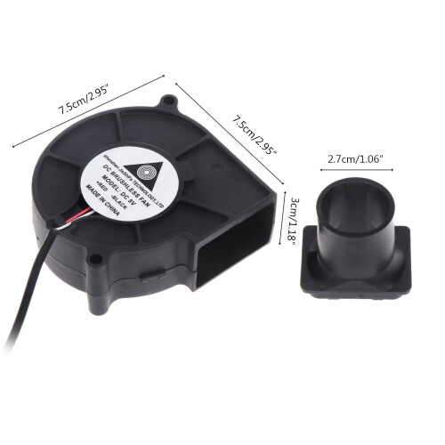 USB5V Φυσητήρας με Ρυθμιστή Ταχύτητας Μίνι Φορητός Ανεμιστήρας 2500RPM για BBQ, Γκριλ, 2