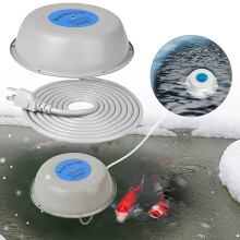 1000W Thermostatically Controlled Pond Heater for Outdoor Ponds & Bird Baths – Aluminum Tank, Compatible with Standard Outlets