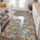 Easter leopard white kitchen rugs set of 3 2