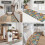 Easter leopard white kitchen rugs set of 3 5