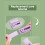 Push-Type Residue-Free Eraser Elementary Student Rolling Corrector for Precision Cleaning(Purple) 3