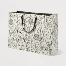 Sac cadeau de mariage Ă motif floral sauvage 12 x 16 x 6 pouces