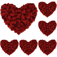 1000 pétales de rose artificiels en soie – Décorations de pétales de fleurs artificielles pour mariage, fête, demande en mariage,