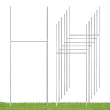 H-Rahmen-Gartenschildpfähle aus Metall, 17 x 6 Zoll, 6er-Pack