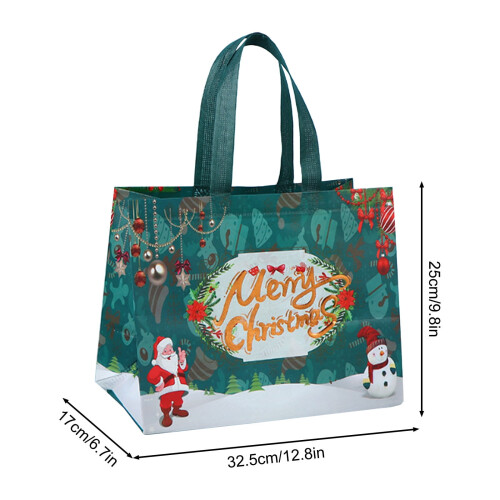 Sacolas de presente de Natal com alças (pacote com 12) 2