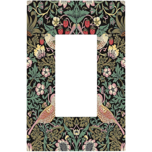 Morris Vintage Floral Light Switch Plate Olive1-Gang 1