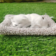 Lindo peluche animado de perro durmiendo para el tablero del auto – Suave peluche decorativo (7.1 x 5.5"), compatible con todos los autos.