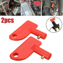 2x reservesleutel voor accuschakelaar (stroomonderbreker) voor auto, bestelwagen of boot.