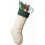 Stickad julstrumpa elfenbensgrön 45 cm 1-pack 1