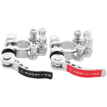 Accupooladapter set van zinklegering met aansluitklemmen.