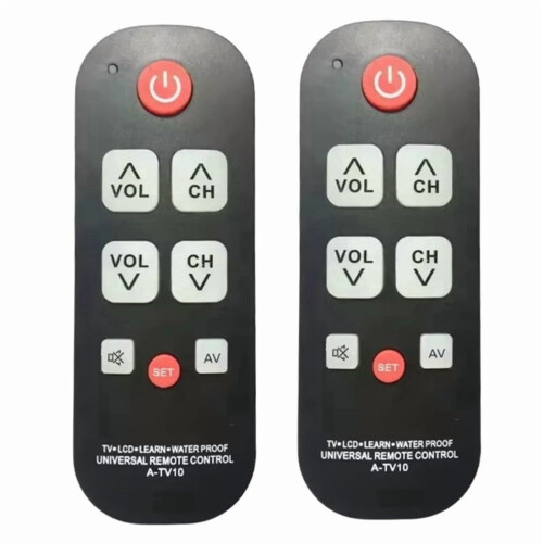 Telecomando A-TV10TV per anziani, universale e impermeabile.