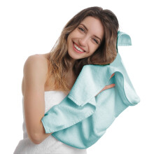 Serviettes de bain surdimensionnées en coton, absorbantes et à séchage rapide, serviettes de bain/plage légères 99 cm x 48 cm