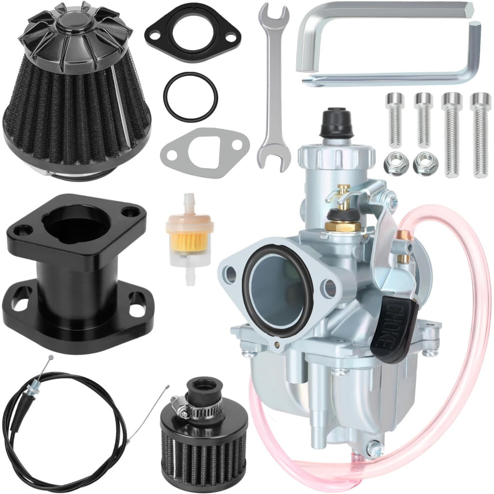 Vm22 26Mm Carburetor Kit Replacement For Predator 212Cc/224Cc/196Cc, Coleman Ct200u, Bt200x, Baja Warrior Mb200, Axis M200, Compatible With 200Cc 9071309092660