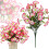 Eukalyptus-Prunkwinde, künstliche Blume, Kunststoff, rosa Rand 1 1