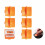 Paper Cutter with Replacement Blades 6 Pcs Orange 1