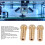 3Pcs Brass Volcano Nozzle Kit Set 1.75mm for 3D Printers 7