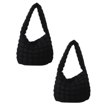 Dámska prešívaná crossbody taška s obláčikom, 2 ks