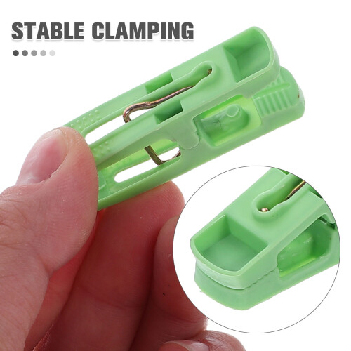 60Pcs Multicolor Clothespins Plastic Clips Windproof Strong Grip Clothes Drying Pegs for Home Use 2