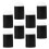 OULII paint sponge applicator black 8 pcs 1
