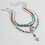 Boho-Türkis-Perlenhalsketten-Set für Damen 5