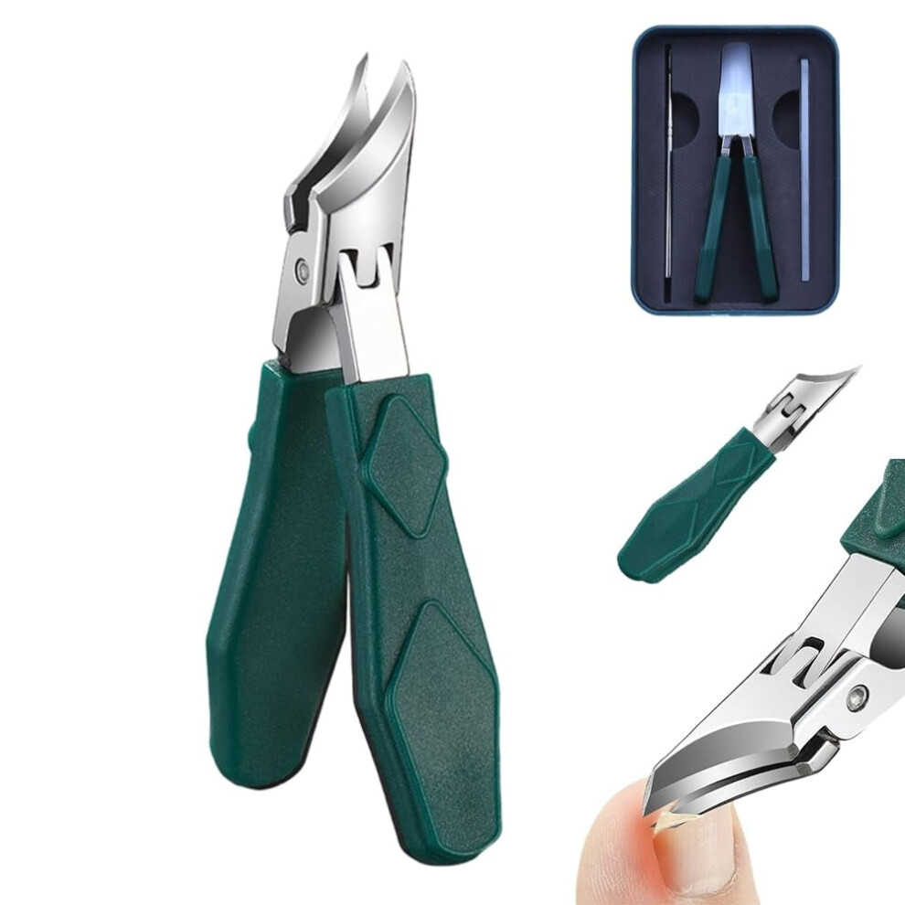 Fballgo Anti-Splash 25 Slant Edge Nail Clipper, Lux Grip Wide Jaw for Ingrown Nails â Compatible with Fballgo Orthoclip