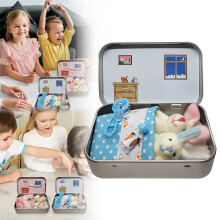 Kleine konijntjes als decoratie voor paasmanden, zelfgemaakte knuffeldieren voor kinderen en als huisdier – past bij paasdecoratie
