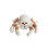 Spindelplysch Vit Hoppande Spindel 23 cm 1