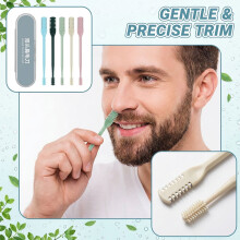 5PCS 2-in-1 Dual-Side Nose Hair Trimmer, Manual Painless Ear/Nose Groomer with Brush – Reusable & Portable (Compatible with all)