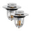 2Pcs Drain Plug Basin Plug Silver Copper Simple Design for Bathroom Users 5