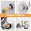 2Pcs Drain Plug Basin Plug Silver Copper Simple Design for Bathroom Users 6