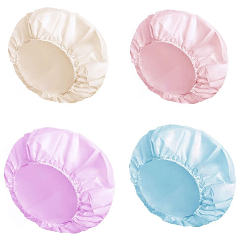 Wasserdichte Duschhauben für Damen (4er-Pack)