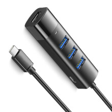 USB C/USB-verlengkabel, lange USB-kabel, USB C-splitter, 4-poorts USB 3.0-adapter, USB-adapter voor camera, telefoon, pc, toetsenborden