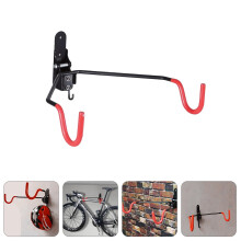 Soporte de pared para bicicleta, color rojo, 1 pieza.
