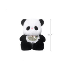 Lindos peluches de animales: vaca, mono, hipopótamo, panda y zorro (20 cm).