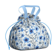 Sac à lunch à cordon Pioneer Flower pour femmes – Isotherme, anti-taches, multipoches, idéal pour le bureau