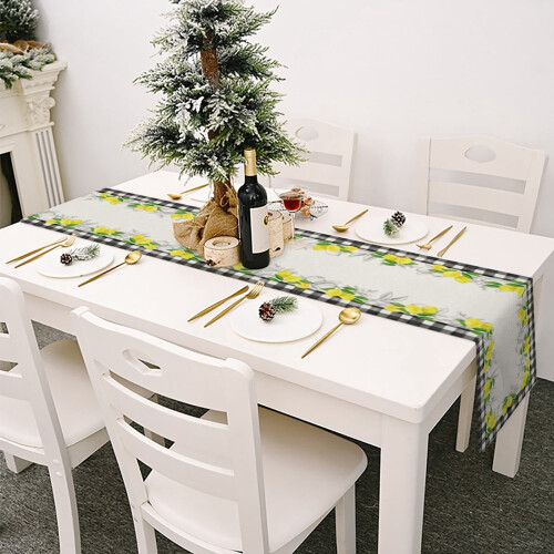 Lemon Table Runner Farmhouse Style 13 x 36 inch 2