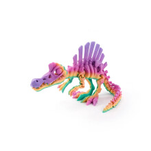 1pc 3D Printed Dinosaur Movable Echinosaurus Figurine Dragons Bone Model Desktop Craft Ornament Creative Novelty