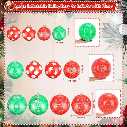 Décorations de Noël gonflables géantes (lot de 12) 2