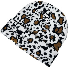 Zachte gebreide muts met dierenprint voor volwassenen, unisex