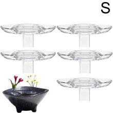 Hydroponic Floating Flower Holder, Round Acrylic Flower Frog Insert for DIY Bouquets & Vase Arrangements – Compatible with Standard Vases