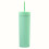 Pahar subțire din plastic cu perete dublu, 450 ml, cu capac 1