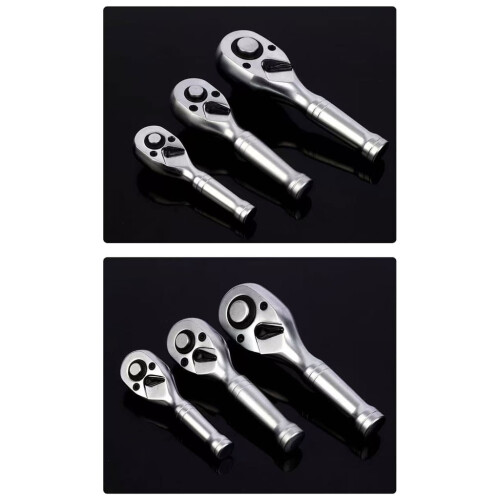 72Tooth Ratchet Wrench Short Handle Compactly Design Precise Torques Control Durability Metal Construction For Tight Space 2