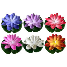 LED floating water induction lamp, pool decorative night light, rotating tealight for pond, vase, indoor water feature, warm ambiance lighting