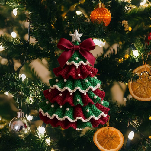 Kit de crochê para iniciantes: árvore de Natal e boneco do Papai Noel
