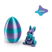 Zabawka Fidget w kształcie jajka-królika, drukowana w 3D, z niespodzianką w postaci króliczka