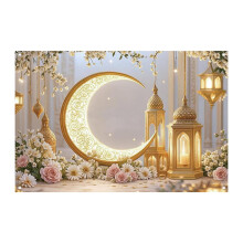 Grande décoration murale Ramadan 40x60 pouces, toile de fond Eid Mubarak pour fête à la maison, bannière Ramadan pour la décoration des fêtes