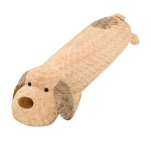 Coussin en peluche en forme de chien allongĂ© – Doux, câlin, adorable motif chiot, dĂ©coration intĂ©rieure et cadeau pour enfants – Convient Ă